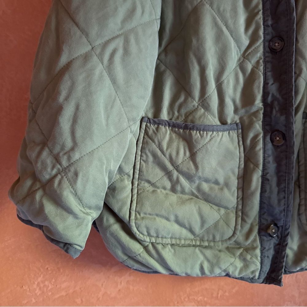 Blank NYC Reversible Quilted Floral Jacket Green Small - Picture 4 of 13